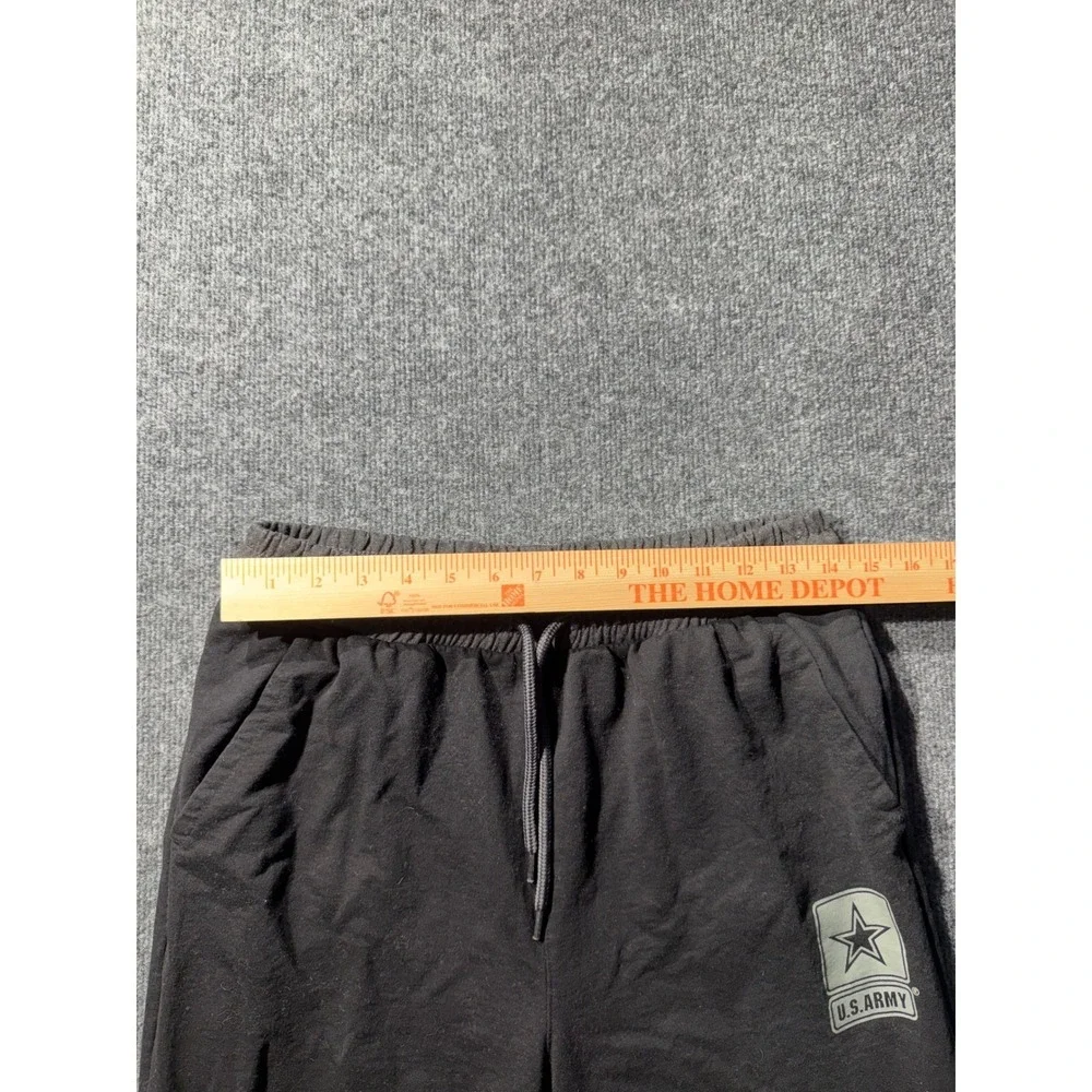US Army Mens Jogger Sweatpants Black Fleece Athletic Pants GA3_6065_32 Size M